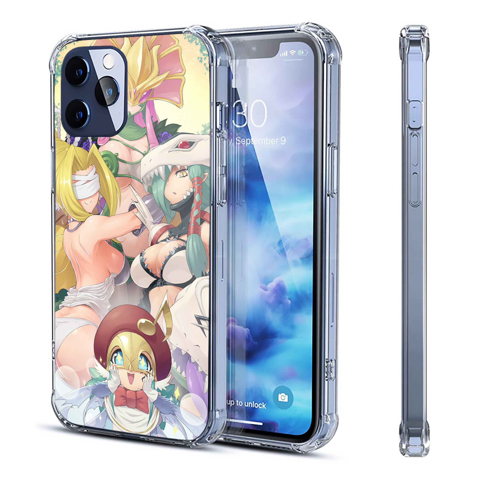 （画像用） Digimon デジタルモンスター/デジモン 【iPhone 12シリーズ対応】透明スマホケース（クリアソフトケース）